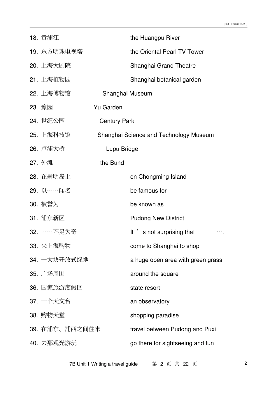上海版牛津英语7b-unit导学案_第2页