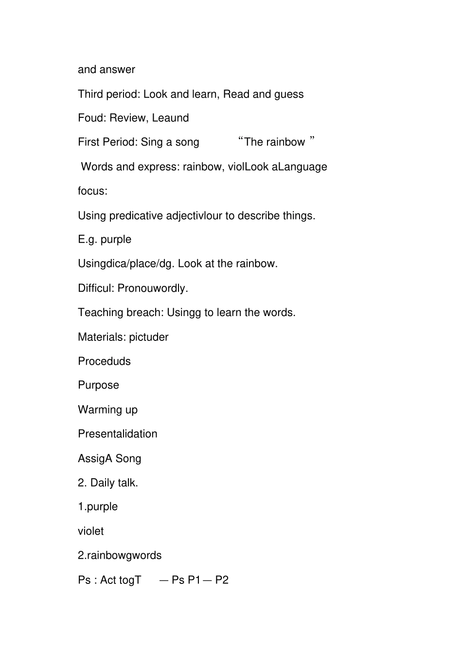 上海牛津版三年级英语下册Module3Thingsaroundus教学设计_第2页