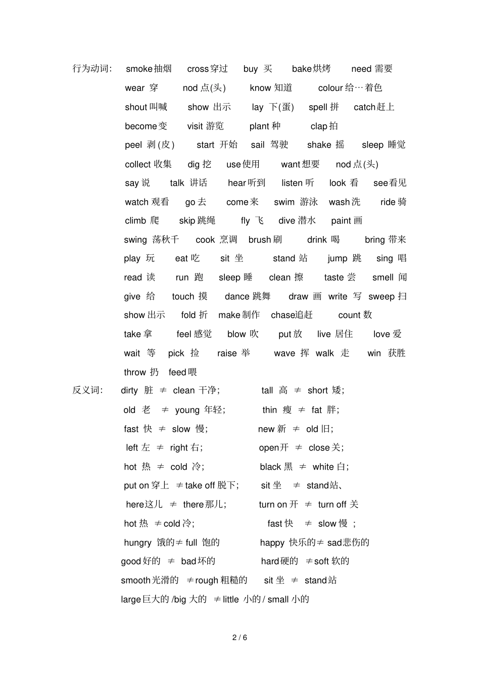 上海牛津英语小学词汇表_第2页