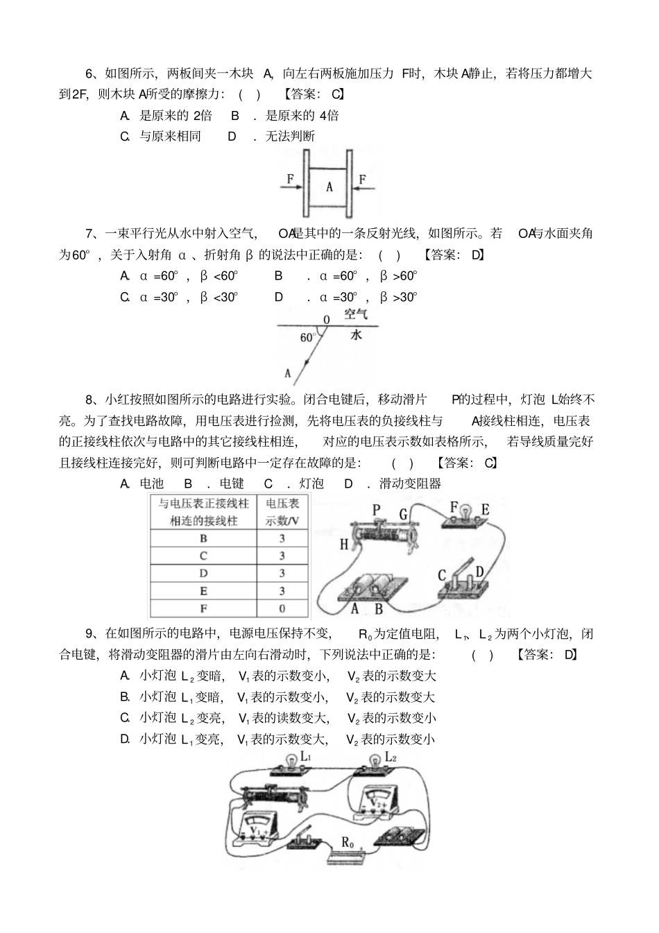 上海第三十届初中物理竞赛初赛试题答案剖析_第2页