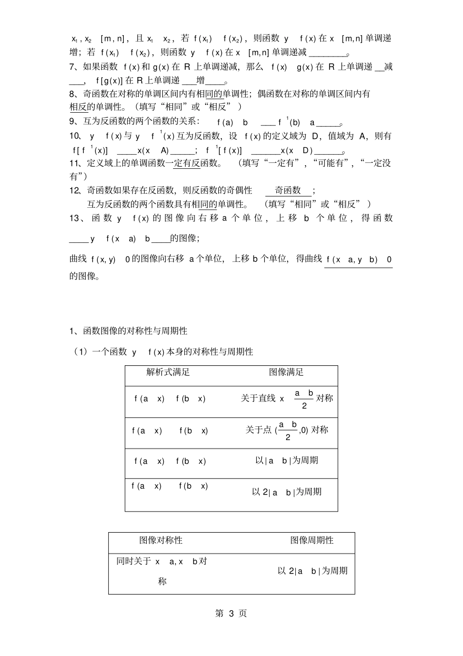 上海高中高考数学所有公式汇总_第3页