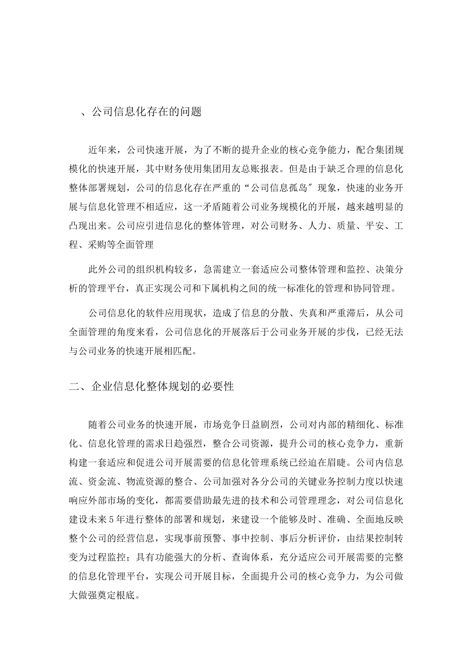 公司信息化建设整体规划_第2页