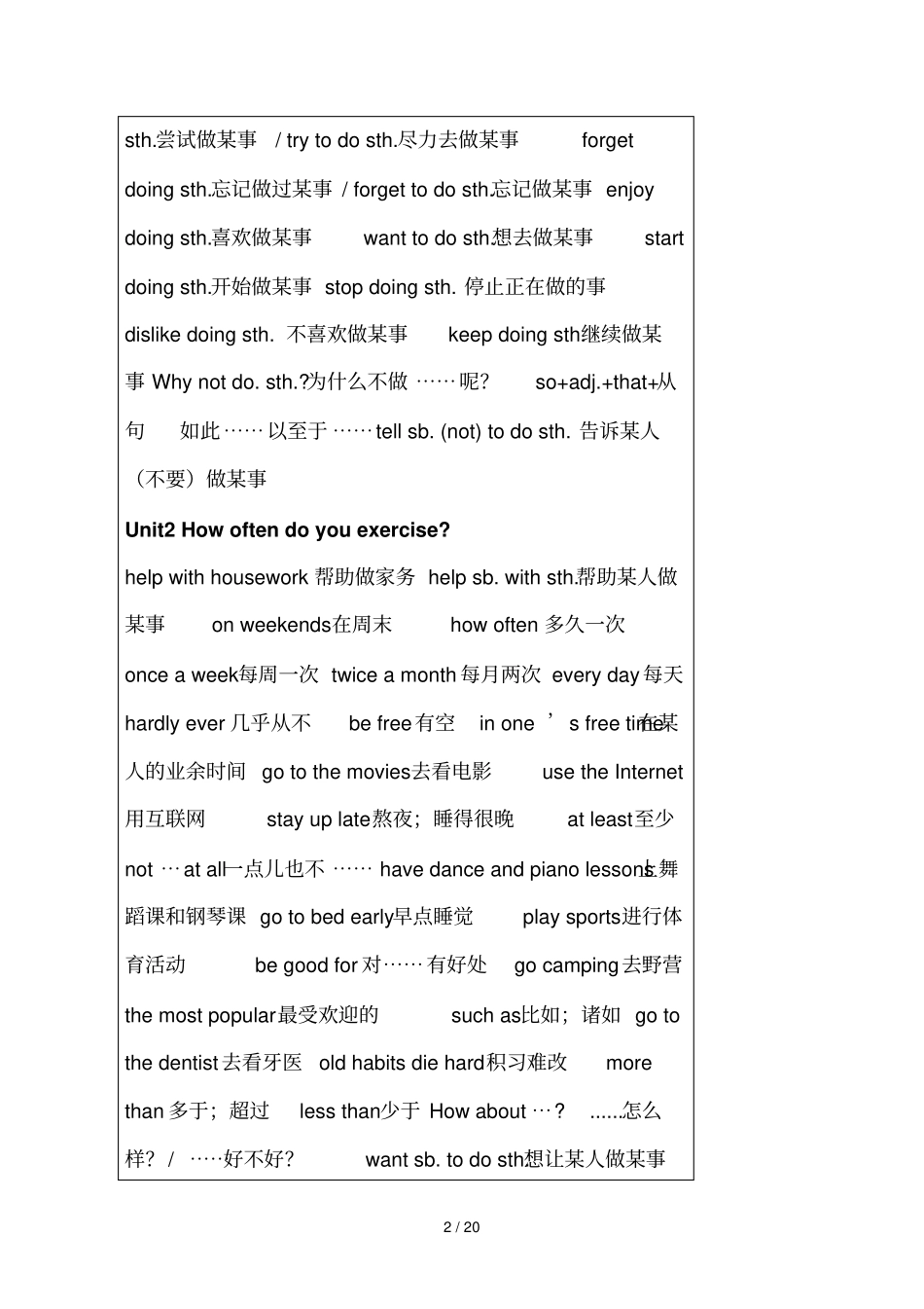 上英语Unit必背短语_第2页