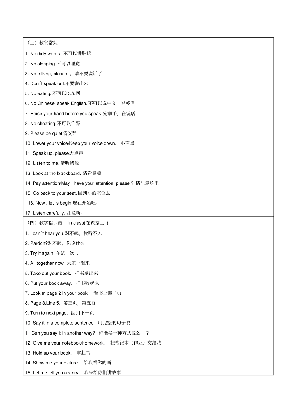下发全英授课用语讲解_第2页