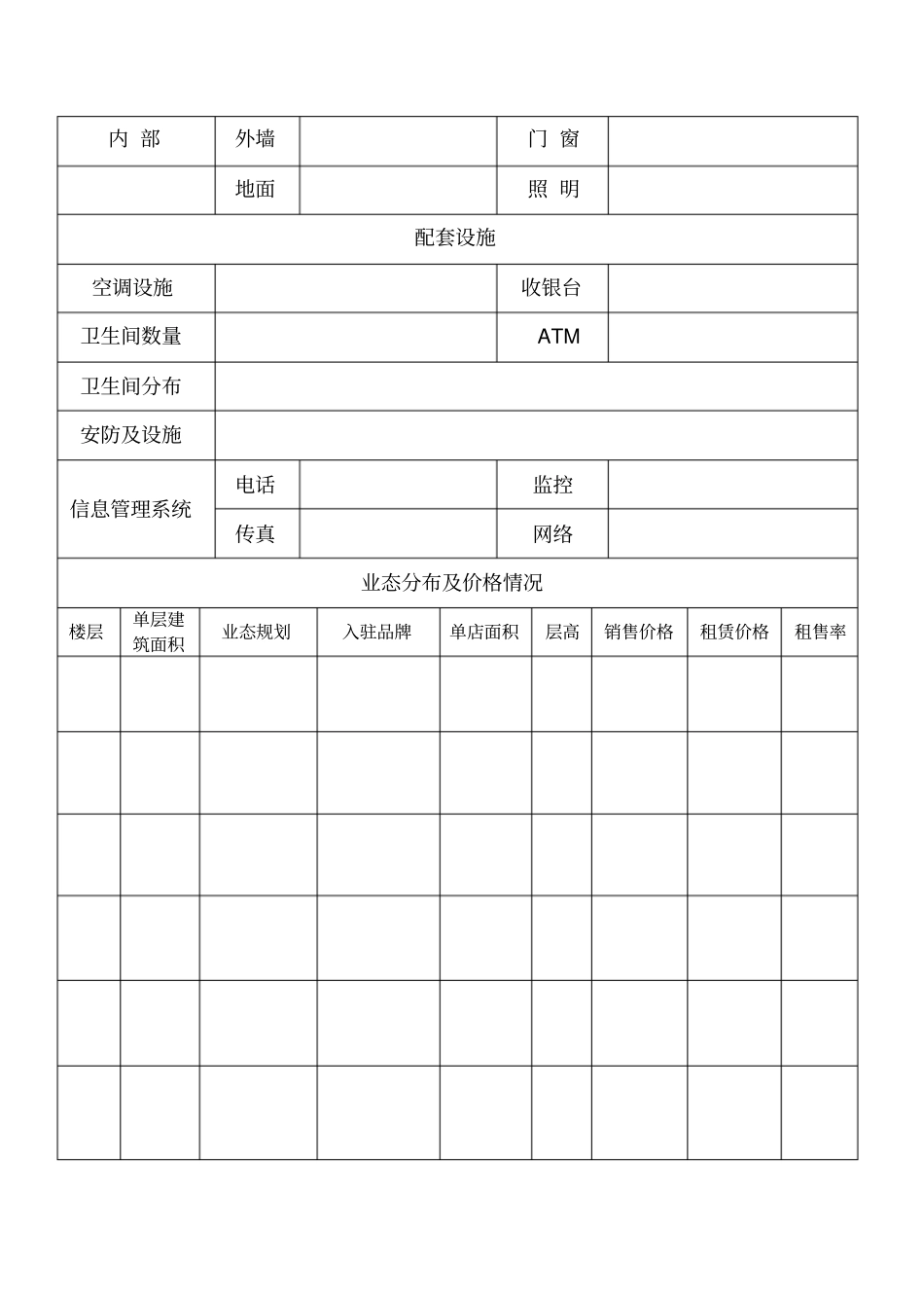 专业场调研表格_第2页