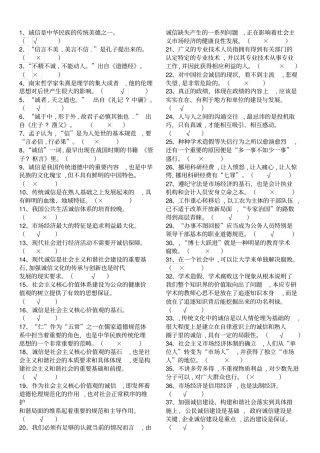 专业技术人员继续教育-诚信建设判断题200道