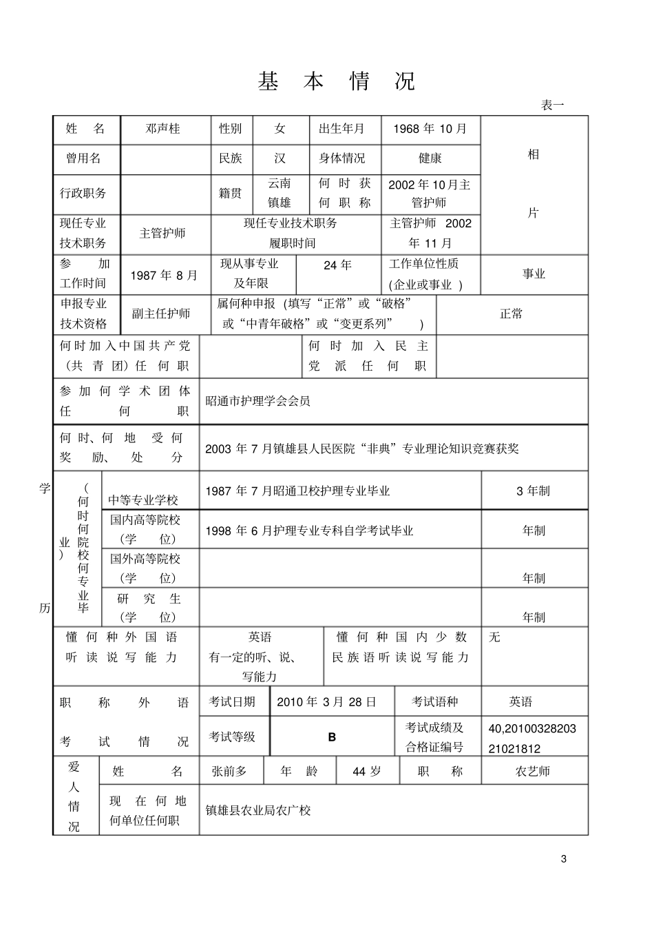专业技术职务任职资格推荐评审表1剖析_第3页