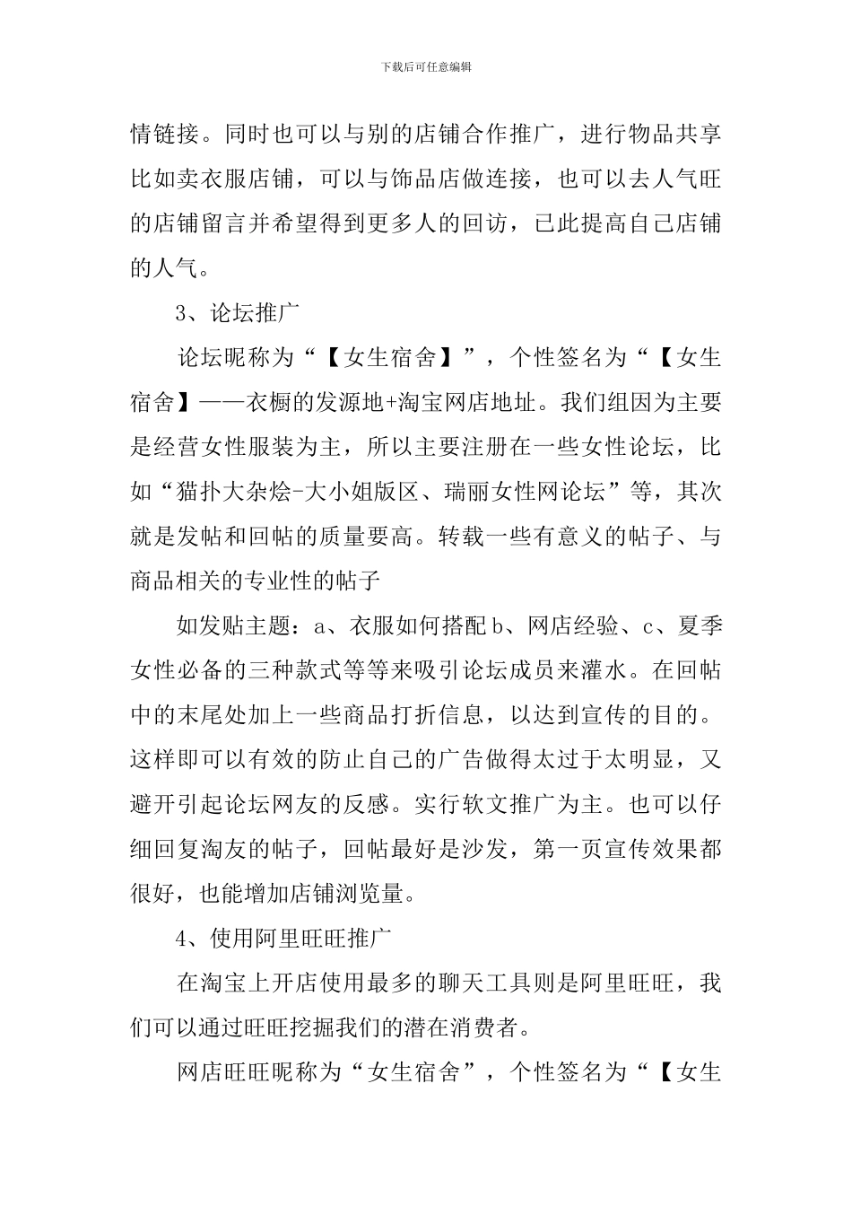 网店推广策划方案_第3页