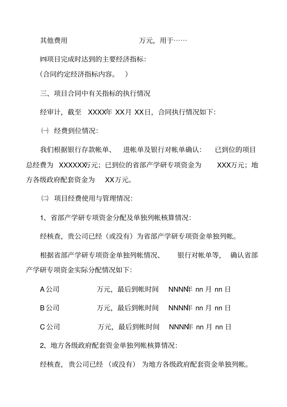 专项资金审计报告样式_第3页