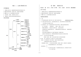 专题——元素与物质分类