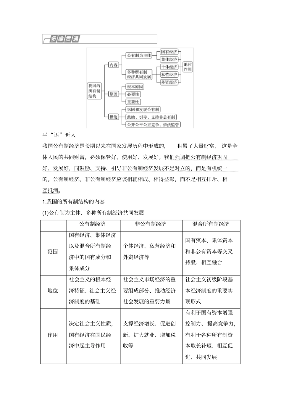 专题一三项基本经济制度_第3页