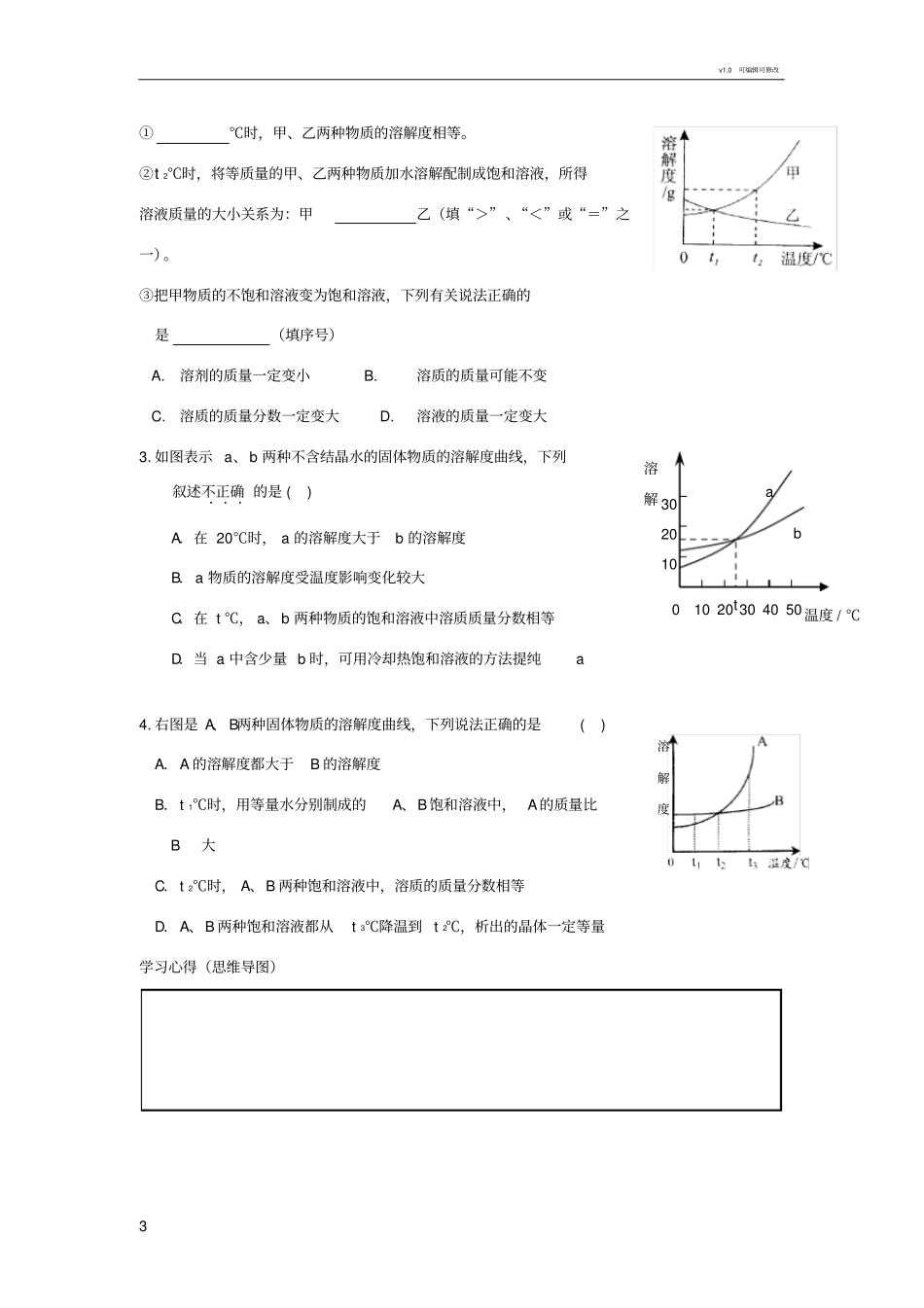专题五溶解度及其表示方法_第3页