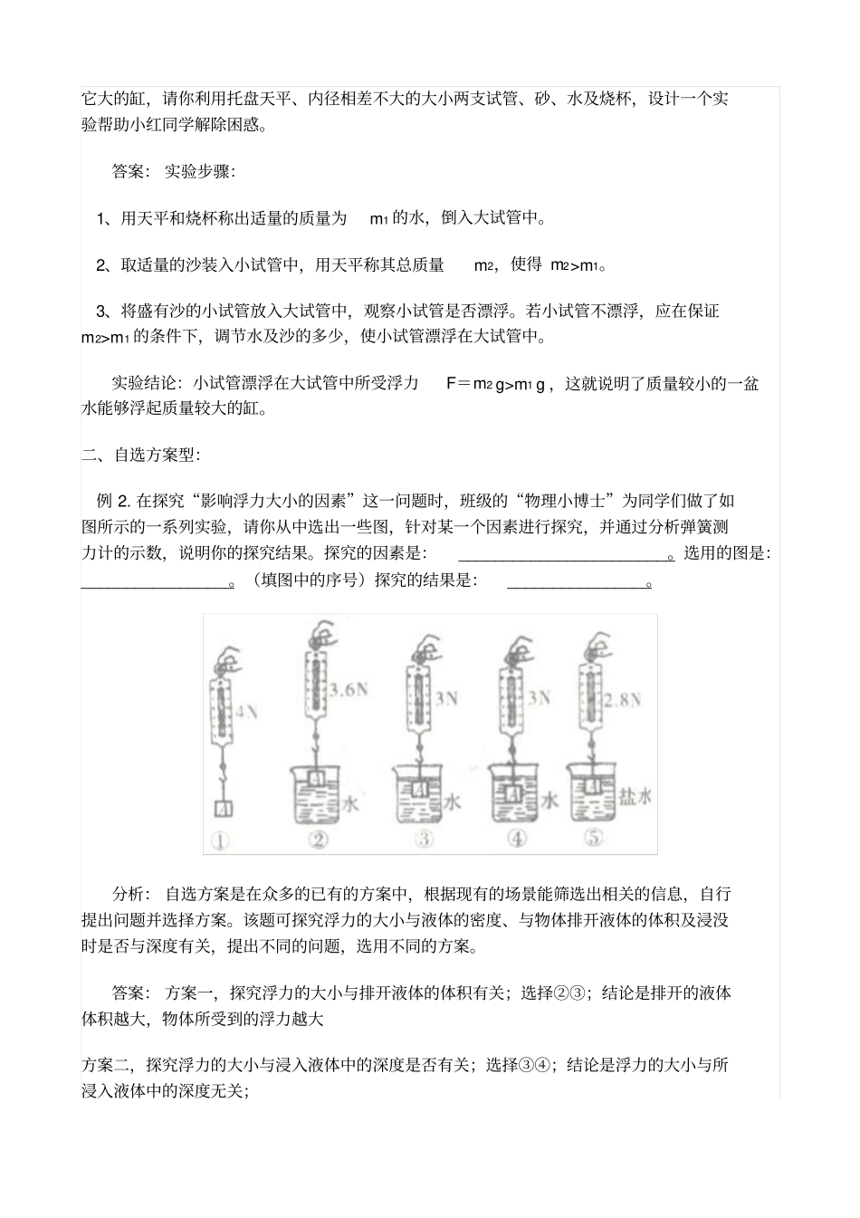 专题复习—中考物理探究性题、试验题分析_第2页