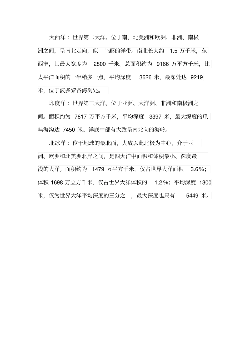 世界七大洲和四大洋分布图_第3页