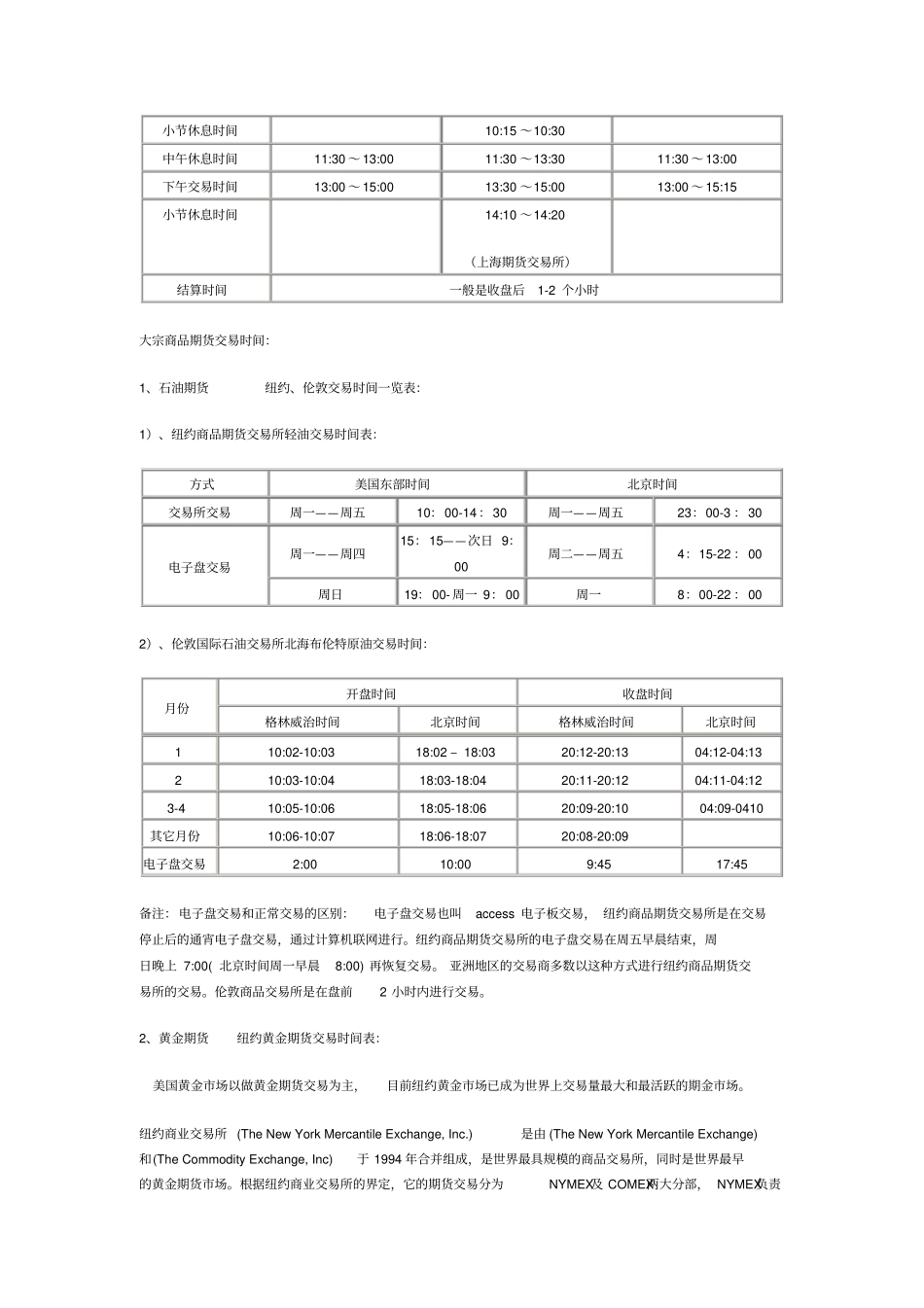 世界主要金融场交易时间_第2页
