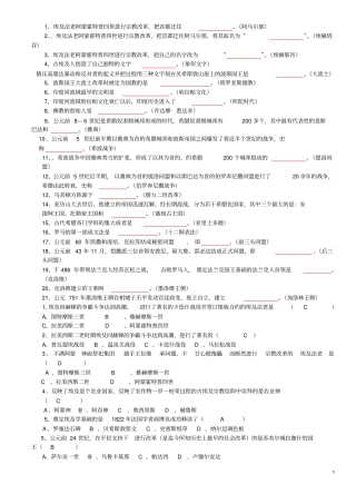 世界古代史汇总
