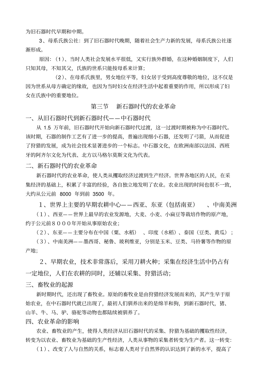 世界史笔记——人类的史前时代_第3页
