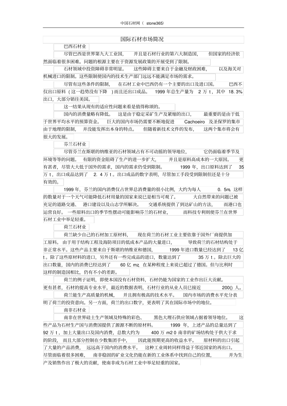 世界各国石材场简况_第1页