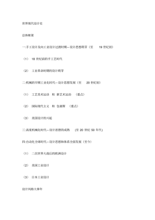 世界现代设计史分析