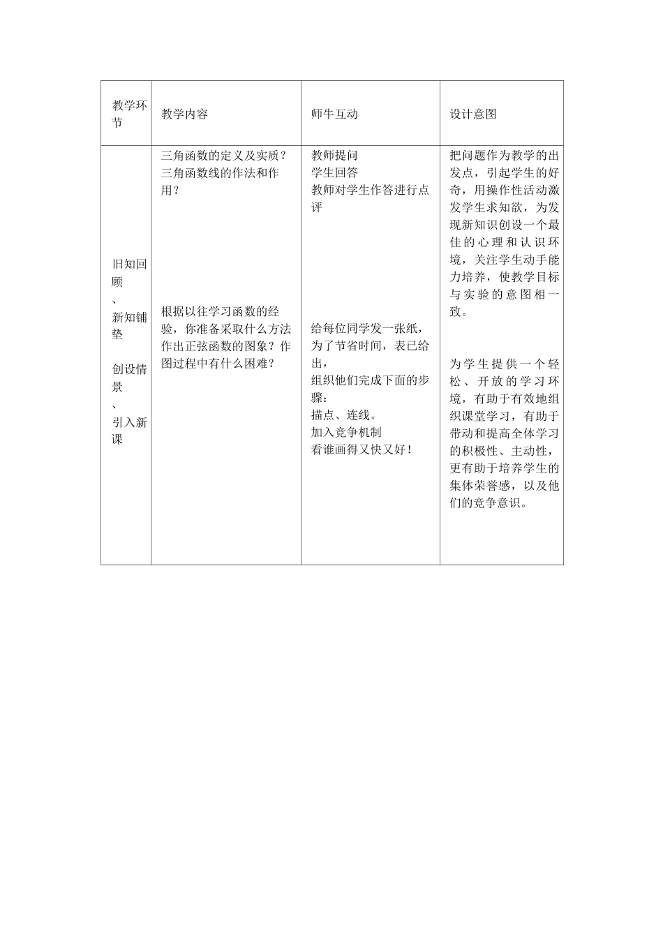 正弦函数图像与性质教学设计_第3页