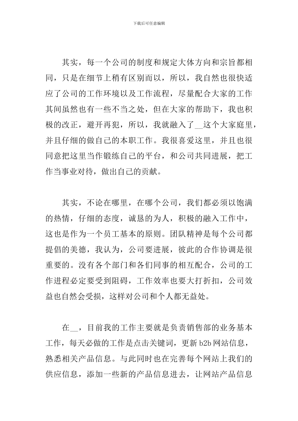 销售顾问个人试用期工作总结_第2页