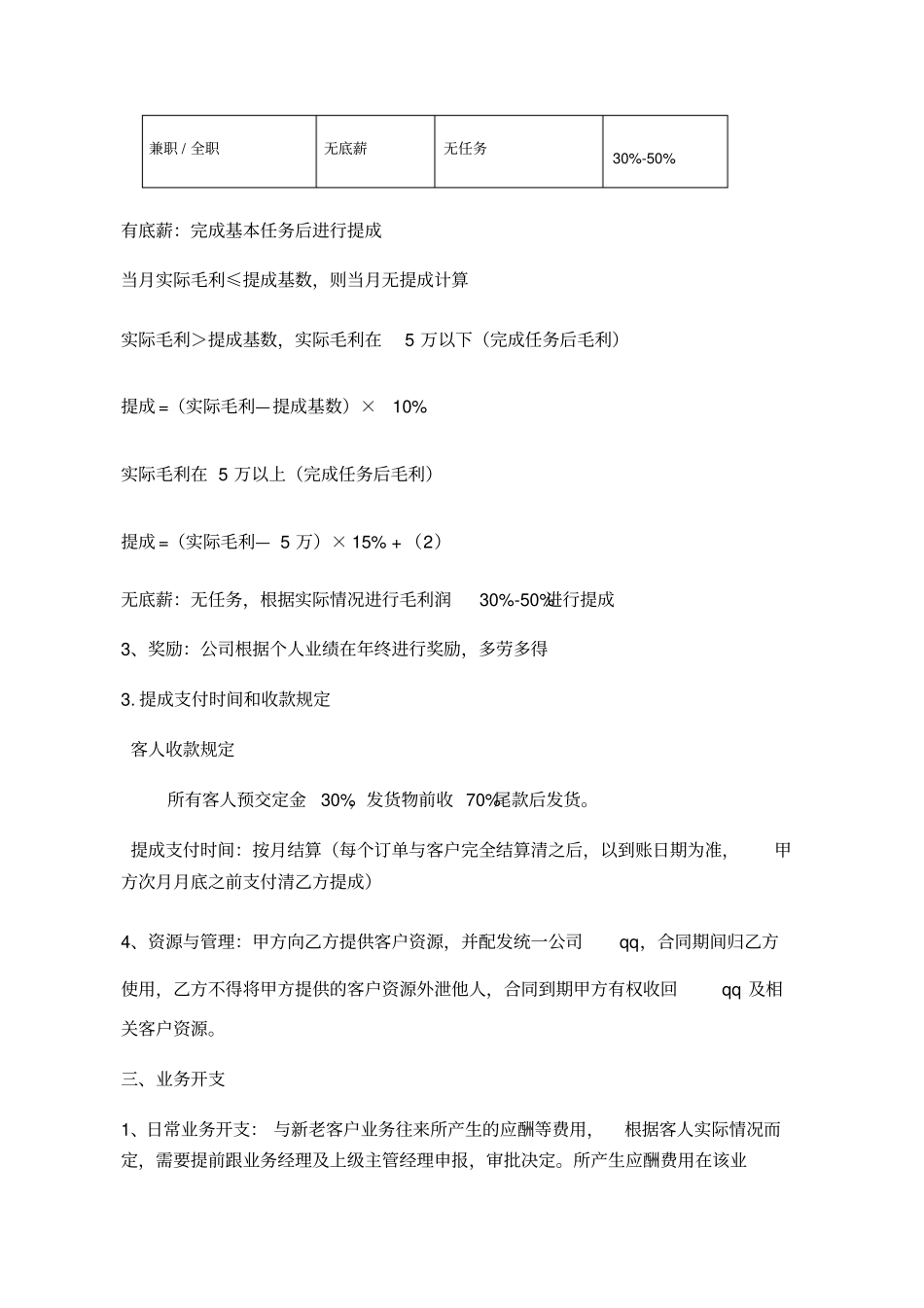 业务员合作协议书示范文本_第2页