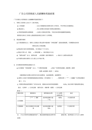 业务薪酬和奖励