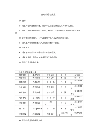 丝印件检验规范