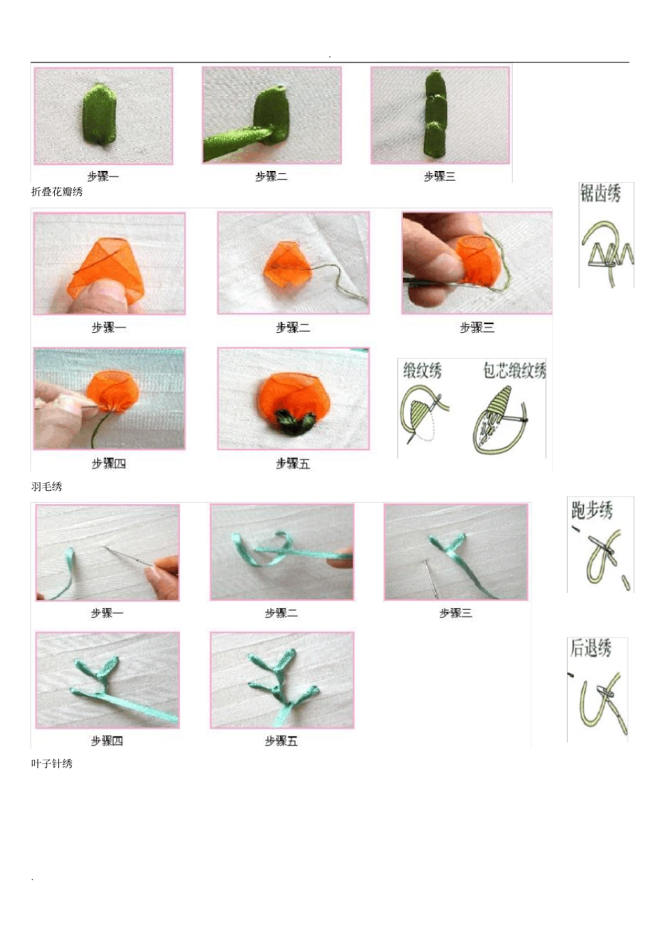 丝带绣针法大全_第2页