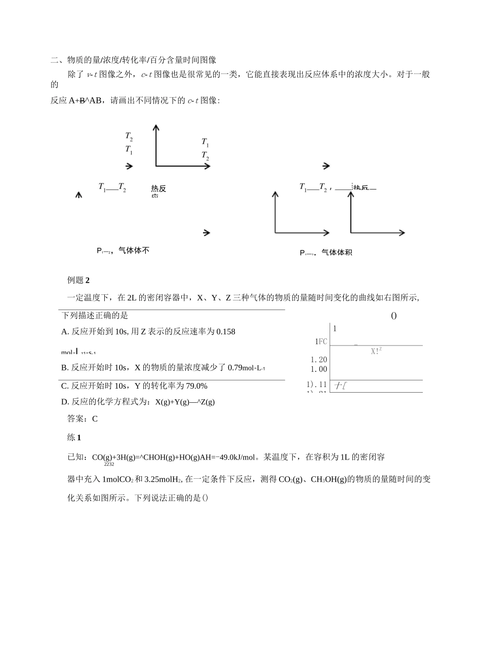化学平衡图像  典型例题及答案_第3页