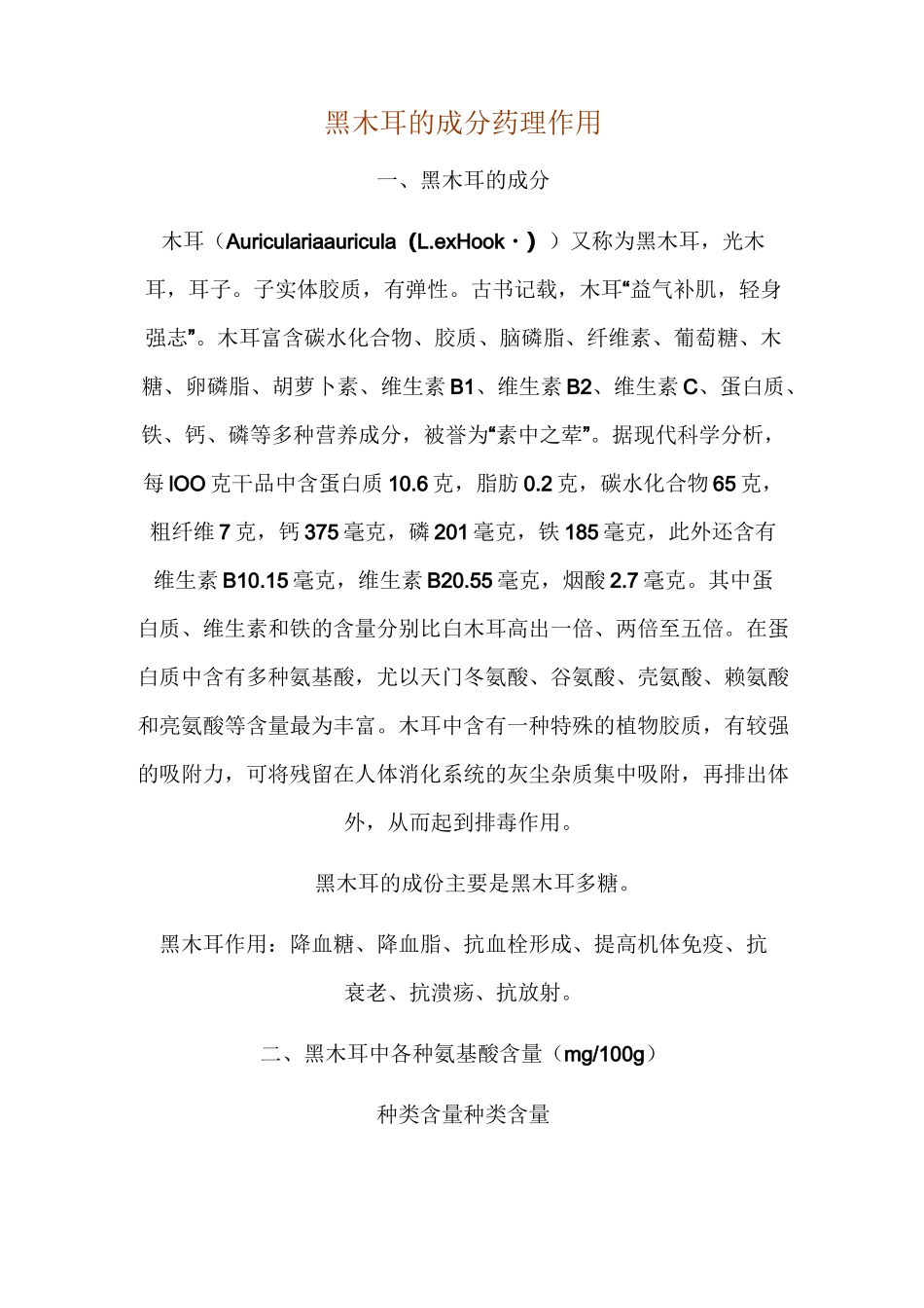黑木耳成分药理作用_第1页