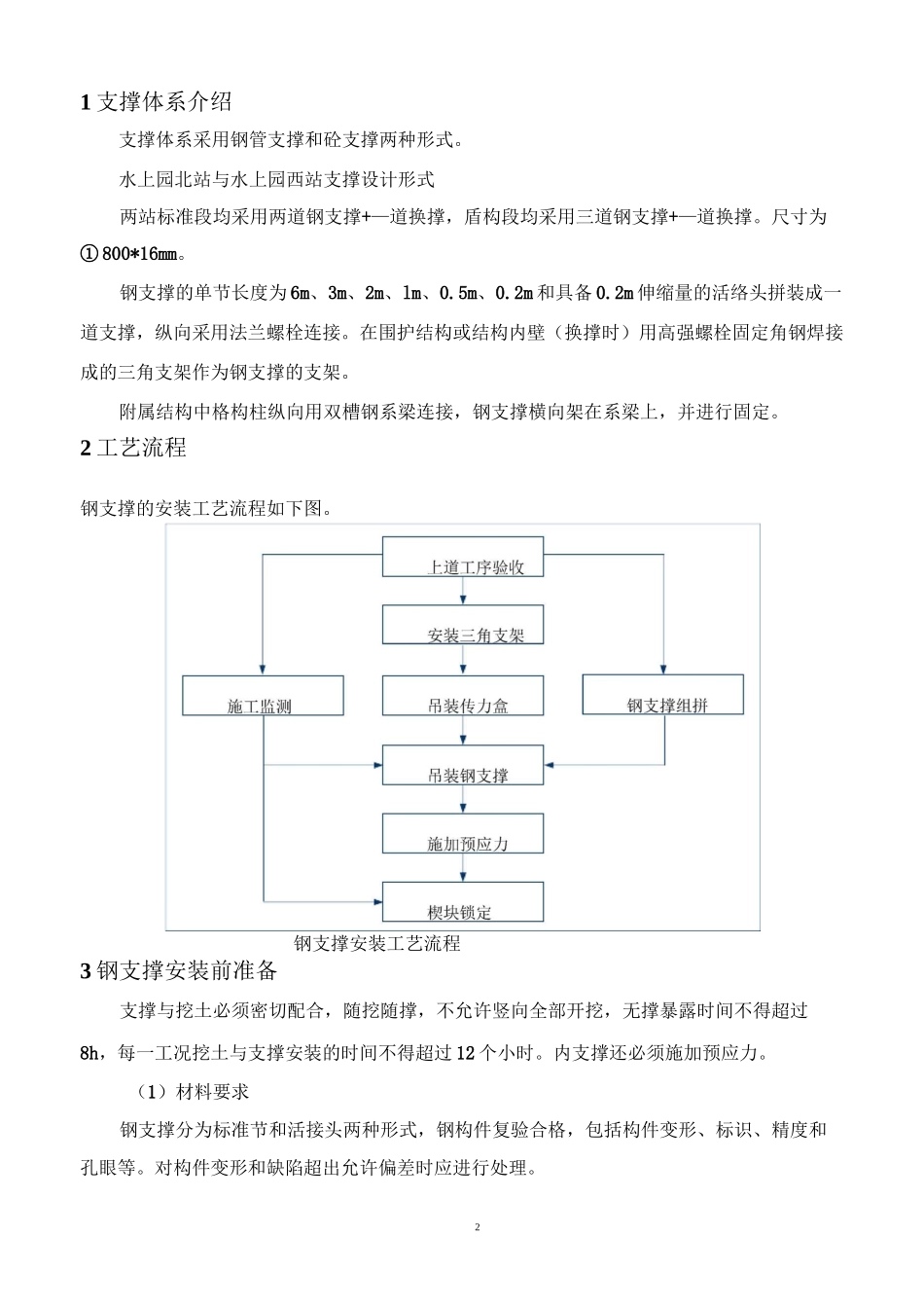地铁工程钢支撑施工方案_第2页