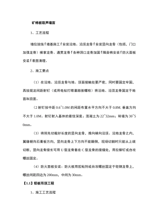 矿棉板吸声墙面