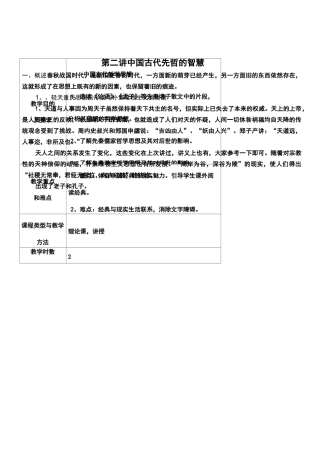 中国古代哲学思想