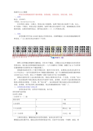 简谱学习入门