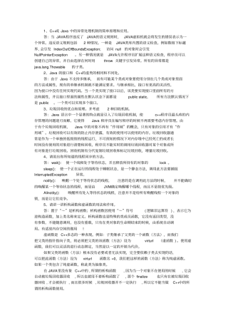 中兴通讯Java面试题