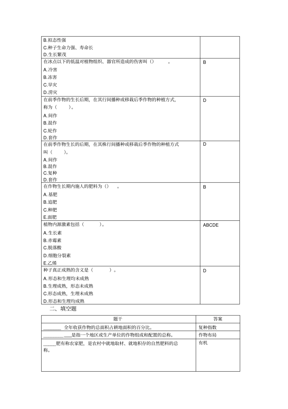 中农大网络教育农学概论复习思考题_第3页