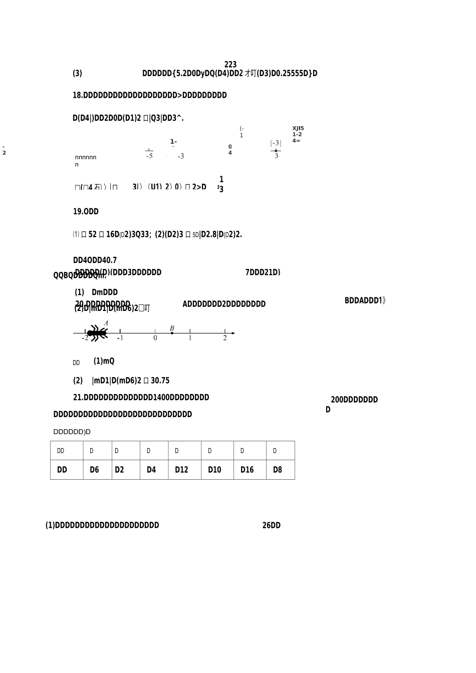 初二数学上册第二章单元测试卷_第3页