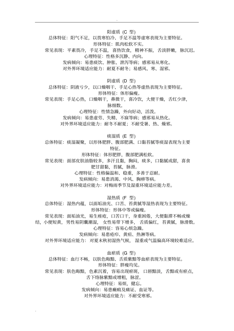 中医体质辨识标准_第2页