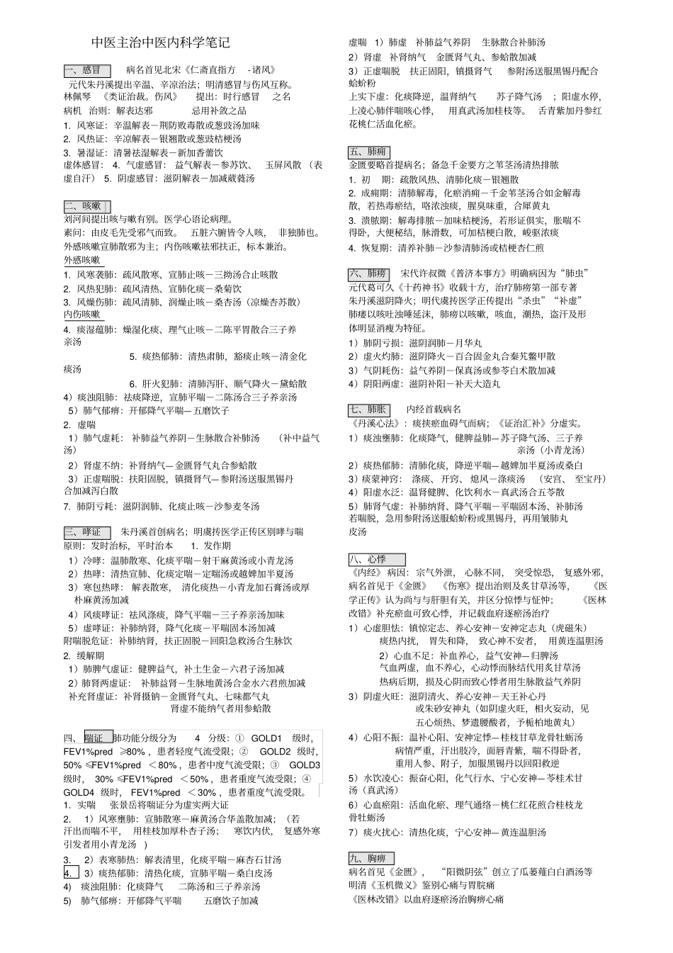 中医内科主治_第1页