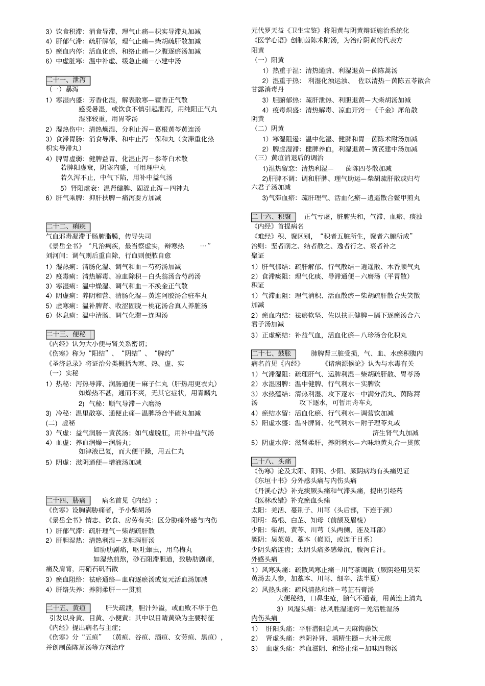 中医内科主治_第3页