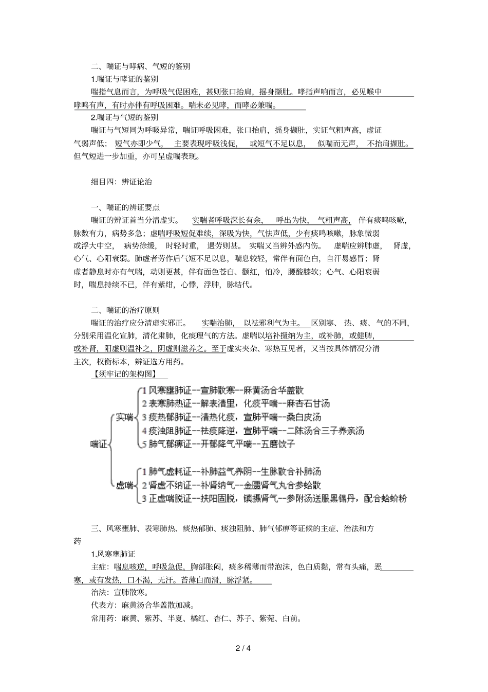 中医内科学——喘证_第2页