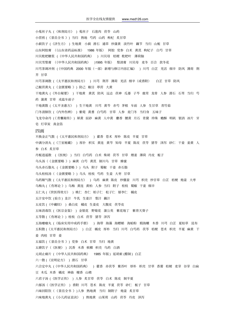 中医内科方剂索引详细_第3页