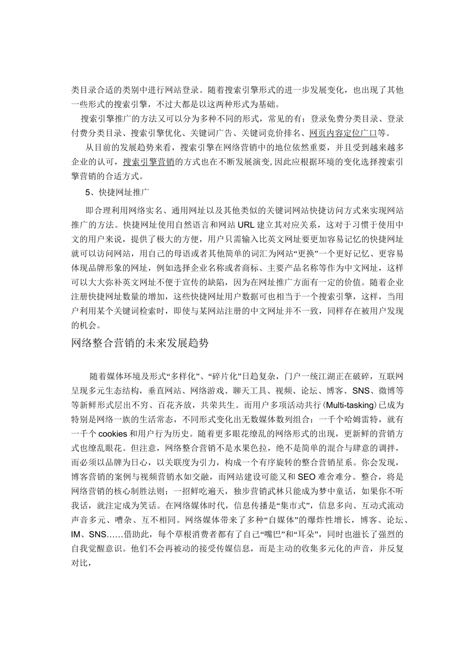 网络整合营销策划_第2页