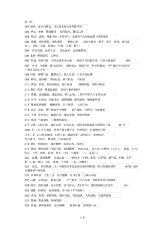 中医执业医真题