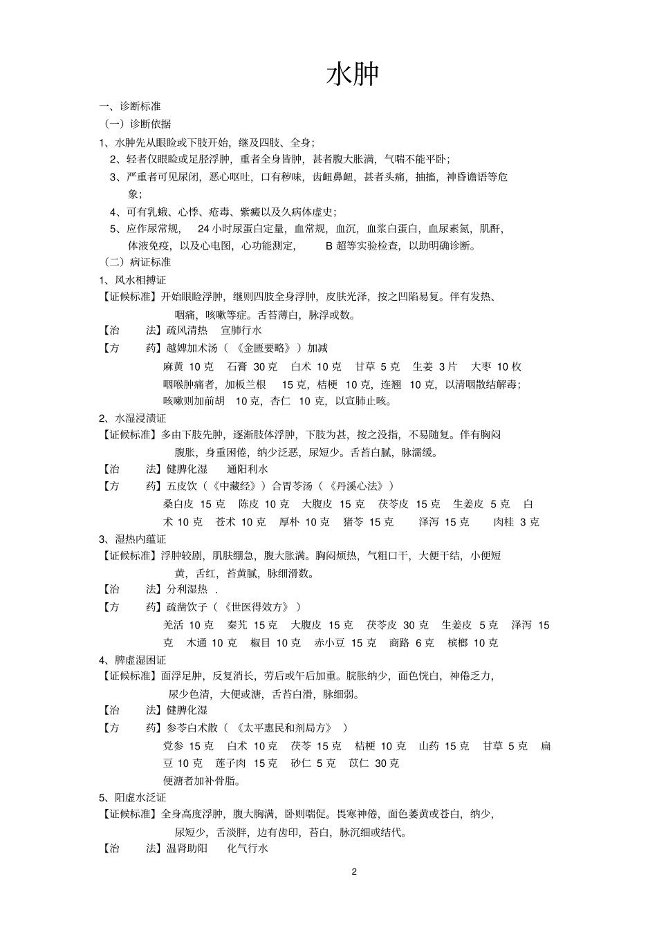 中医肾病诊断标准汇总_第2页