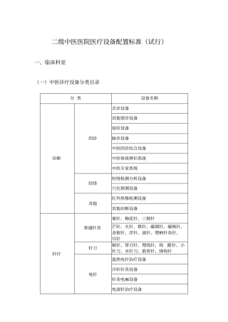 中医诊疗设备