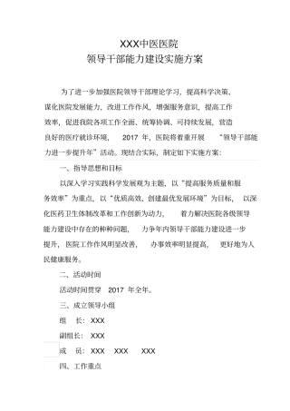 中医院能力建设年活动