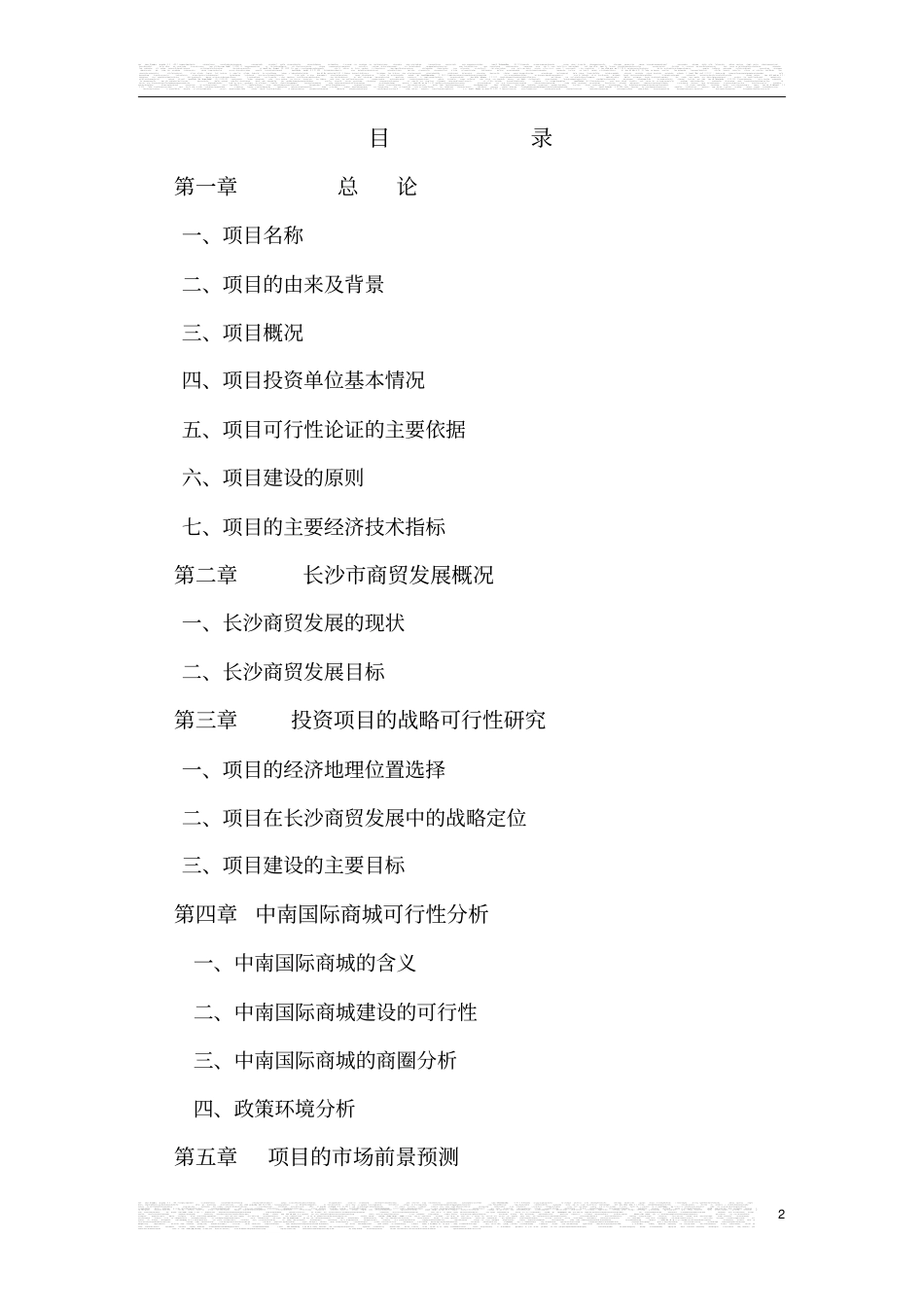 中南国际商城可行性研究报告_第2页