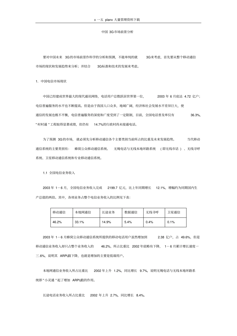 中国G场前景分析_第1页